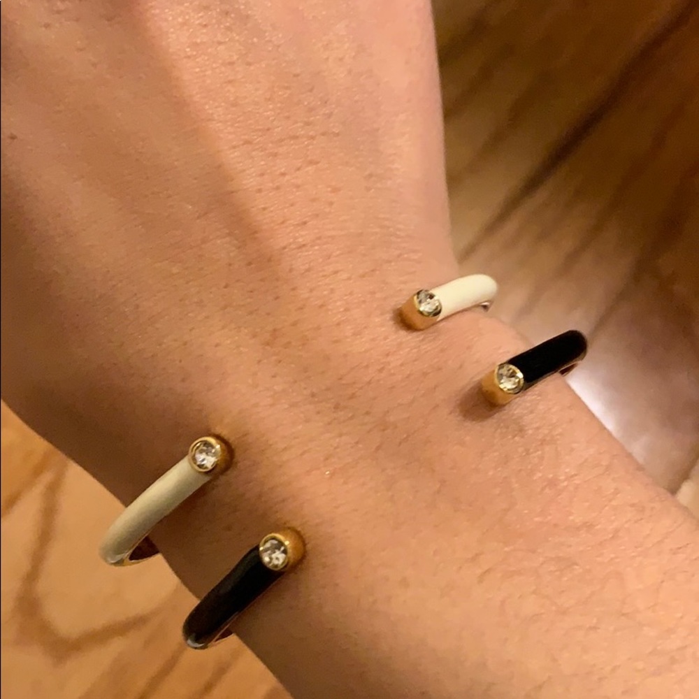 Ann Taylor Black and White Bracelets